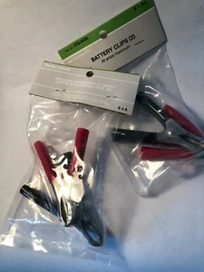 Battery Clips, 30A max. Red & Black pair, 2 sets, NEW - Picture 1 of 1