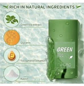 2pack Green Tea Mask Stick For Face - Blackhead Remover Deep Cleanse Mask - Picture 1 of 3