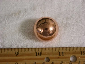 Bola/esfera de cobre 1 1/8 pulgadas sólido Michigan cobre 4 oz - Imagen 1 de 1