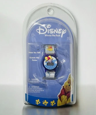 НОВЫЕ РЕДКИЕ винтажные фиолетовые цифровые говорящие часы Disney WINNIE THE POOH - Изображение 1 из 4