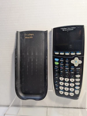 Texas Instruments TI-84 Plus C Silver Edition Graphing Calculator Tested, Works - Image 1 of 4