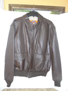 Vintage Cooper Men’s Goat Leather Flight Jacket Size 44R US Air Force Type A-2 - Picture 1 of 6