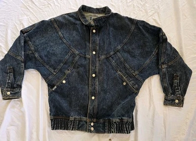 Stingray летучая мышь рукав джинсовая куртка винтажный 80-х размер большой РЕДКАЯ!! - Изображение 1 из 4