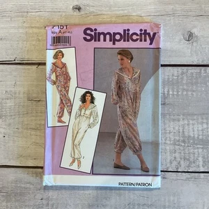Simplicity 7151 Sewing Pattern Romper Jumpsuit Large Collar Miss Sz XS-XL UNCUT - Picture 1 of 3