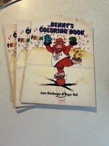 Vintage 1997 Benny the Bull Autographed Chicago Bulls Coloring Book - Unused - Picture 1 of 5
