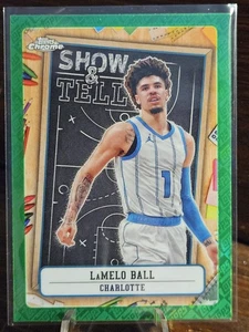2024-25 Topps Chrome LaMelo Ball Show and Tell Green Refractor #ST-8 Hornets - Picture 1 of 1