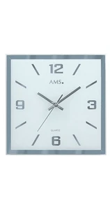 Modern wall clock with quartz movement from AMS AM W9324 NEW - Picture 1 of 1