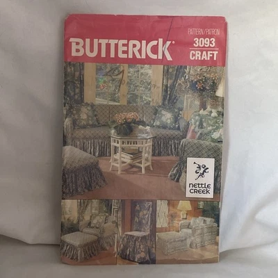 Butterick Pattern #3093 Chair & ottoman covers  - Image 1 of 4