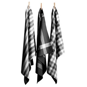 NEW Rans Madrid Tea Towel Black Set 3pce - Picture 1 of 2