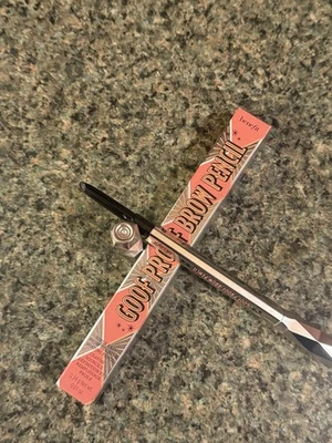 Benefit Goof Proof Brow Pencil~5 Warm Black-Brown~NIB~0.01 Oz~Full Size  - Image 1 of 4