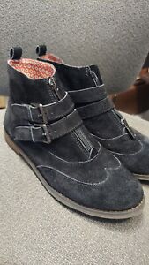 NEW Womens LUCKY BRAND Doreen  Bootie Boots Black Suede sz 7m Ret $139