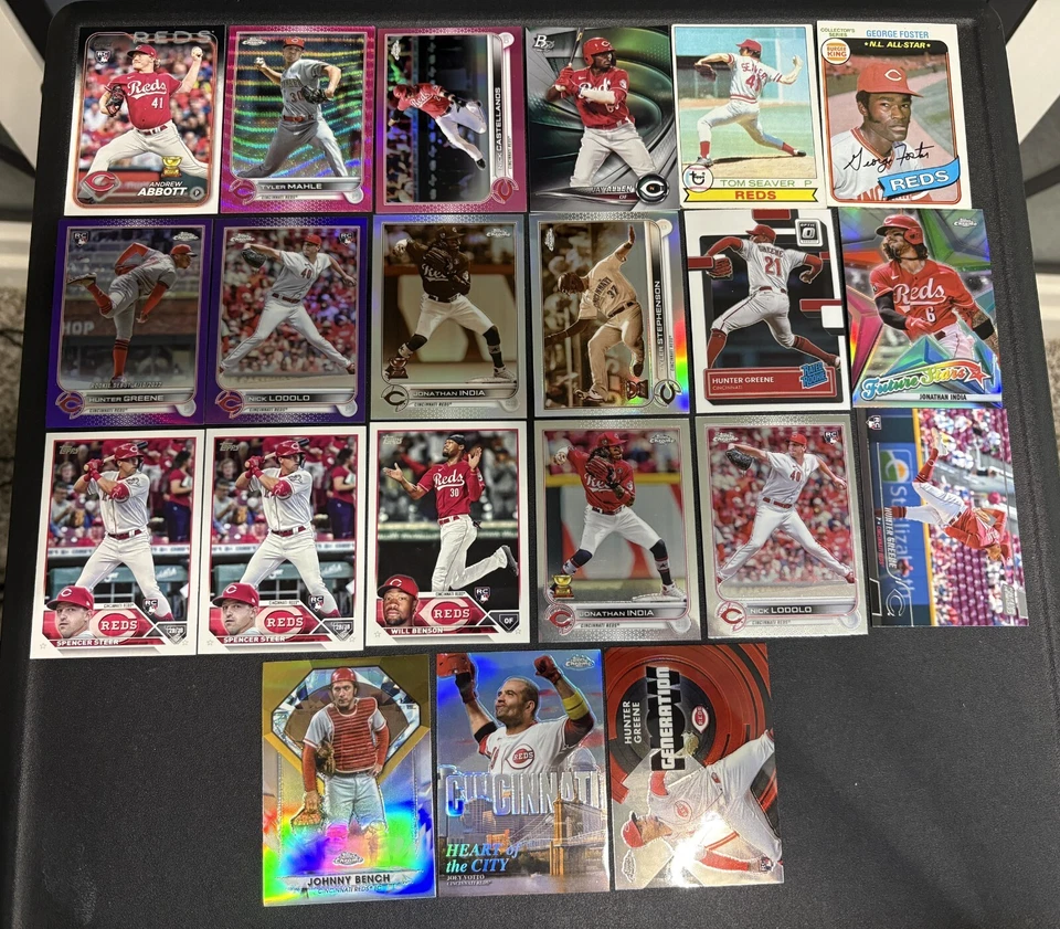 Cincinnati Reds 21 Card Lot - Votto, Greene, India, Steer, etc - Image 1 of 1