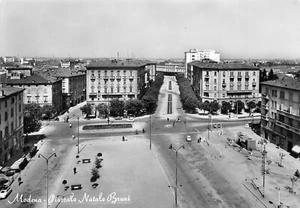 A8491) MODENA PIAZZALE NATALE BRUNI ANIMATA VIAGGIATA - Picture 1 of 2