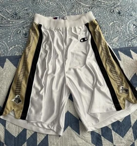 Purdue Boilermakers Champion Basketball Shorts Mens Size 38 White Black Gold - Picture 1 of 12