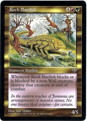 (2X) Rock Basilisk Mirage Rare – MTG Magic the Gathering Card - Image 1 of 4