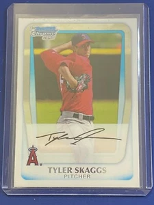⚾ 2011 Topps Bowman Chrome Baseball Base Card Rookie #BCP194 Tyler SKAGGS ⚾ - Picture 1 of 2