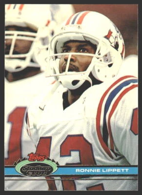 Ronnie Lippett #454 1991 Stadium Club New England Patriots - Image 1 of 2