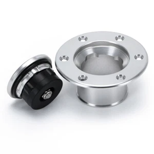 Relleno de combustible cuello para montaje al ras de gas universal 6 orificios identificación 35,5 mm acero inoxidable PQY - Imagen 1 de 15