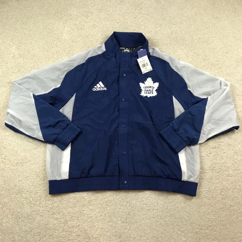 Adidas Toronto Maple Leafs Jacket Mens 2XL Retro Style Graphic Woven HP1696 Cover