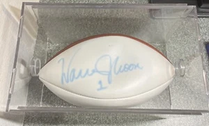 Warren Moon #1 Houston Oilers Signed NFL Wilson Football - Picture 1 of 2