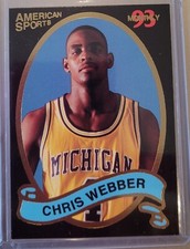 1993 Chris Webber Promotional Card