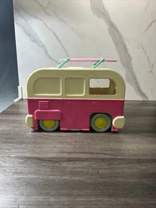 Fuzzikins Playmonster Camper Furgone Artigianale Interplay Rosa Giallo Verde Bianco - Foto 1 di 7