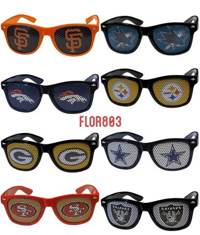 NFL ,MLB,NHL Team Logo Game Day Mesh Shades Sunglasses Cover