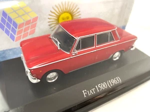 Coche clásico FIAT 1500 Berlina rojo - 1963 (Escala 1/43) Ixo, salvat argentina - Imagen 1 de 15