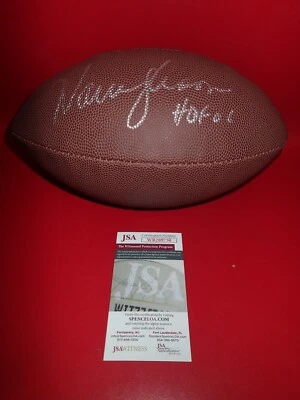 Warren Moon Signed Super Grip Football W/HOF 06 JSA WB298750 - Image 1 of 4