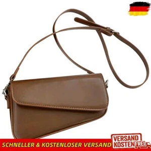 Damen PU Kleine quadratische Tasche Flap All-Match Schultertasche Hobo Sling Bag - Bild 1 von 12