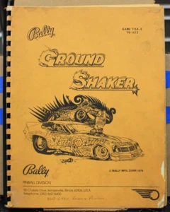 Nitro Ground Shaker Pinball Service Manual - Bally - 1980 - Picture 1 of 3