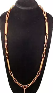 Art Deco Necklace Peach Sunset End of Day Plastic A Beauty - Picture 1 of 7