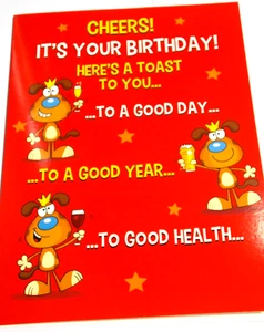 Divertida tarjeta de cumpleaños. Just Joking Range de Simon Elvin. FN9 - Imagen 1 de 2