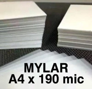 MYLAR STENCIL Blank Sheets LASER SAFE 25 x A4 190 micron REUSABLE - Picture 1 of 3