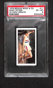 1979 Brooke Bond & Co #11 Mary Peters Olympic Greats PSA 6 EXMT