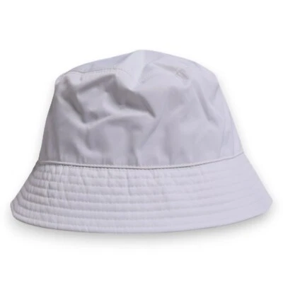 DOLCE & GABBANA Hat Men White Cotton Wide Brim Bucket Capello s. 59 / L 450usd - Image 1 of 4