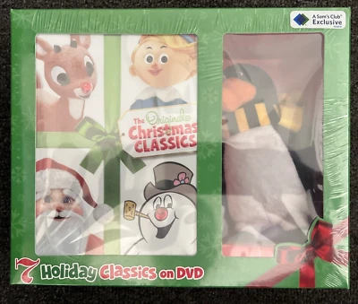 The Original Christmas Classics with Cute Penguin Plush Toy DVD NEW SEALED Foto 1 de 4