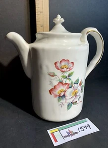 HOUSE of WEBSTER Briar Rose Ceramic Coffee Teapot Eastland TX Vintage - Picture 1 of 8