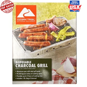 Disposable Instant Charcoal Grill Easy Setup Portable Cooking Grill Camping New - Picture 1 of 5