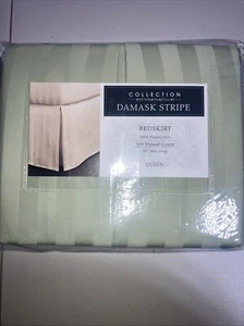 NEW Collection By Charter Club Damask Solid Bed Skirt Size Queen. A-5 - Picture 1 of 4