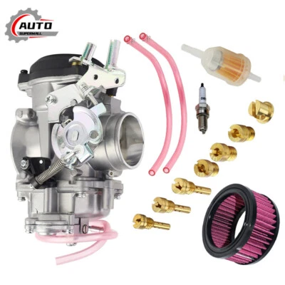 Carburetor & Air Filter Fit Harley Davidson CV40 Sportster 883 XL883 1200 40MM Foto 1 de 4