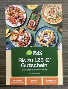 HELLO FRESH Gutschein + Gutschein zum Verschenken Einkaufsgutschein 125 € *NEU - Bild 1 von 5