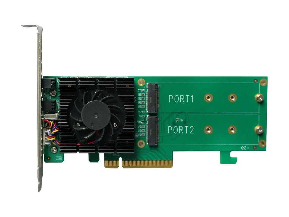 Highpoint Tech 264553 Highpoint Cc Ssd6202a Pcie3.0x8 2pt M.2 Nvme Raid - Image 1 of 1