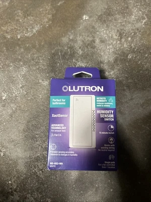 XactSense Humidity Sensor Switch for Bathroom Exhaust Fans,3 Amp,Single-Pole,Whi - Image 1 of 4