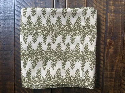 West Elm Pierce & Ward Foliage Stripe Curtain (1) 48”x96” Fir Green NWOT OB! - Image 1 of 3