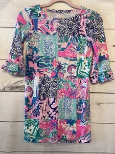 Lilly Pulitzer Girls Dress Size Large 8/10 Patchwork - Picture 1 of 5