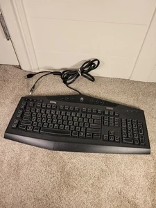 Dell Alienware TactX Gaming Illuminated Keyboard Y-U0008-O KG900 Wired Tested - Picture 1 of 13