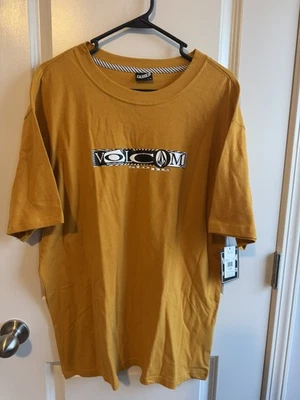 Volcom Yellow Organic Cotton Mens L T-Shirt - Image 1 of 4