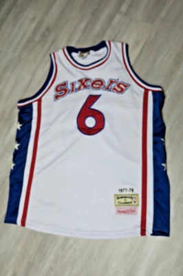 Camiseta Julius Erving NBA Sixers #6 Mitchell & Ness Hardwood Classic - GG - Imagem 1 de 4