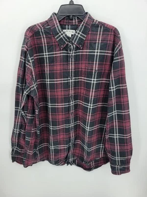Camisa Orvis Para Hombre XL Roja Negra A Cuadros Manga Larga Abotonada Informal Oficina Foto 1 de 4